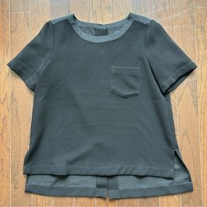 Madewell Black Short Sleeve Blouse